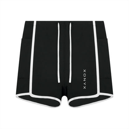 Women's High Rise Color Block Yoga Shorts