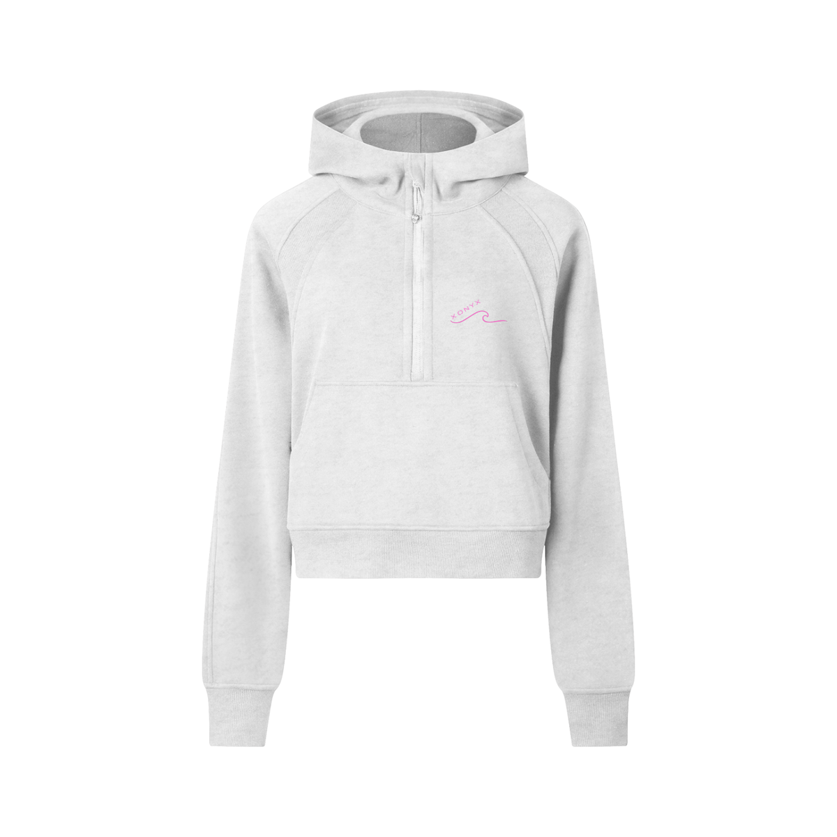 Cropped Half-Zip Hoodie