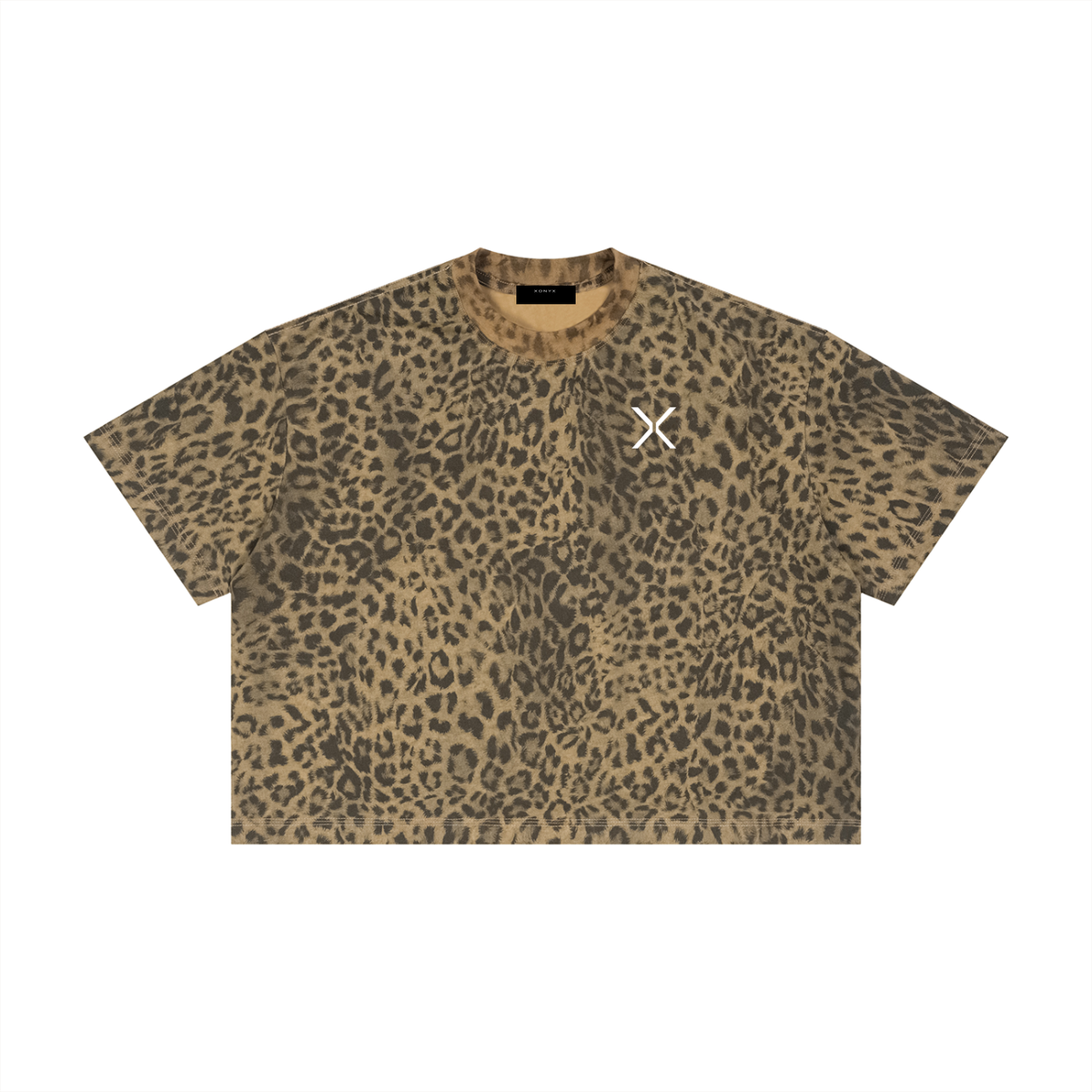 Leopard Print Boxy T-Shirt