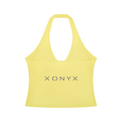 Women’s Ruched Halter Yoga Tank Top