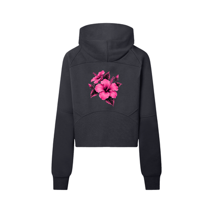 Cropped Half-Zip Hoodie