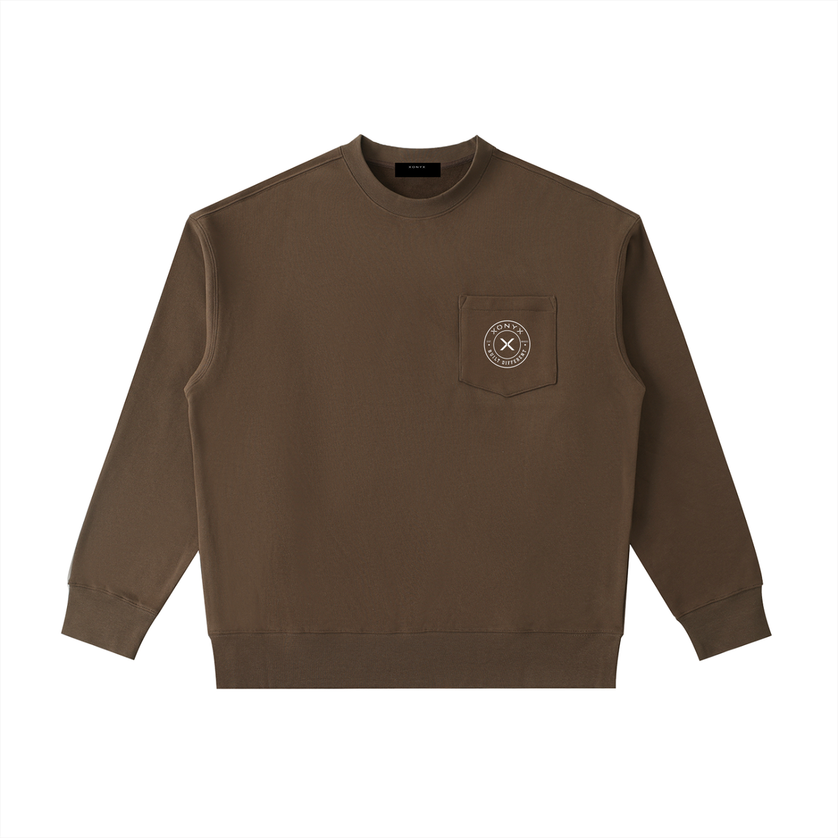 Heavyweight Patch Pocket Crewneck Sweatshirt