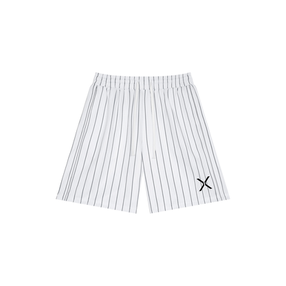 Unisex Striped Loose Fit Shorts