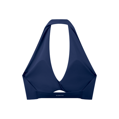 Women's Pleated Halter Sports Bra