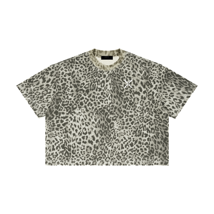 Leopard Print Boxy T-Shirt