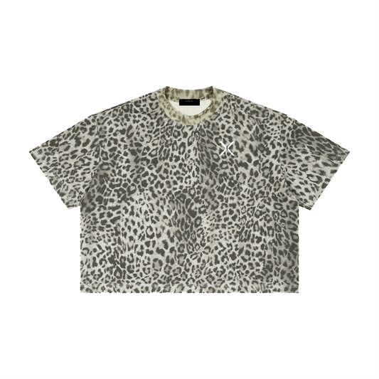 Leopard Print Boxy T-Shirt