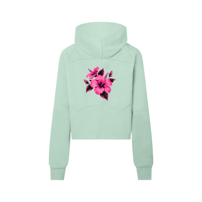 Cropped Half-Zip Hoodie