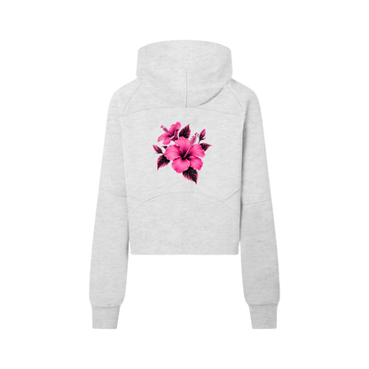 Cropped Half-Zip Hoodie