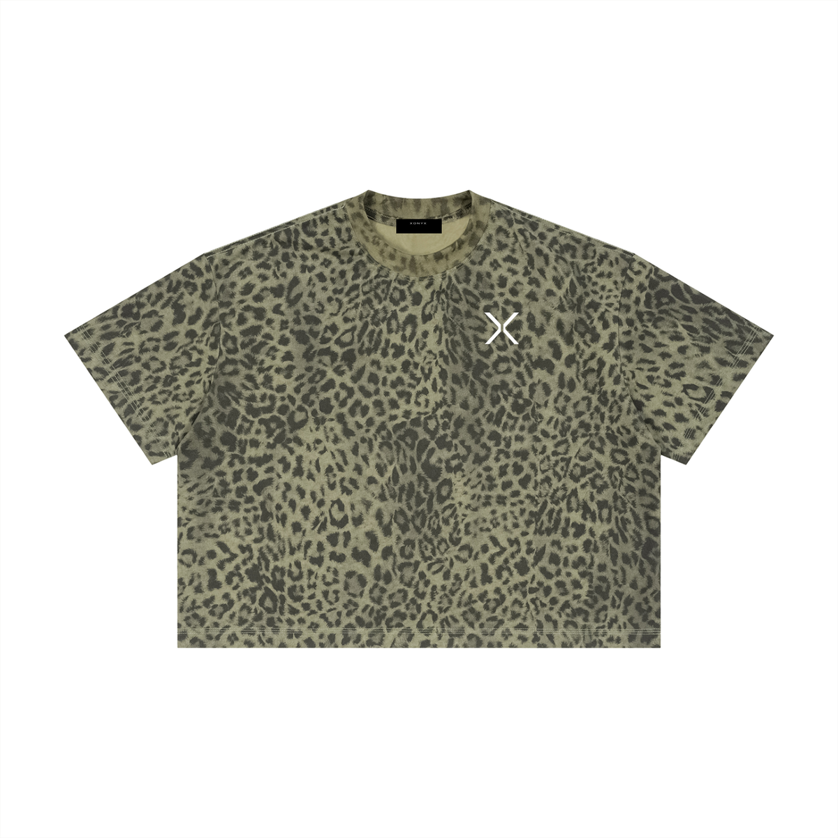 Leopard Print Boxy T-Shirt