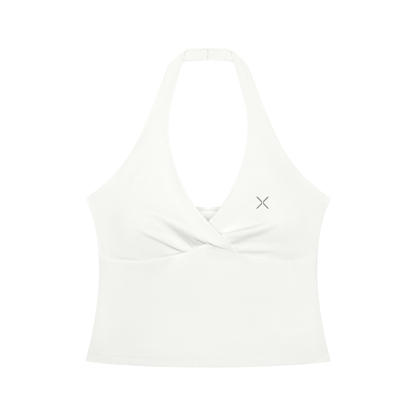 Women’s Ruched Halter Yoga Tank Top